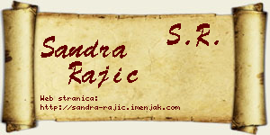 Sandra Rajić vizit kartica